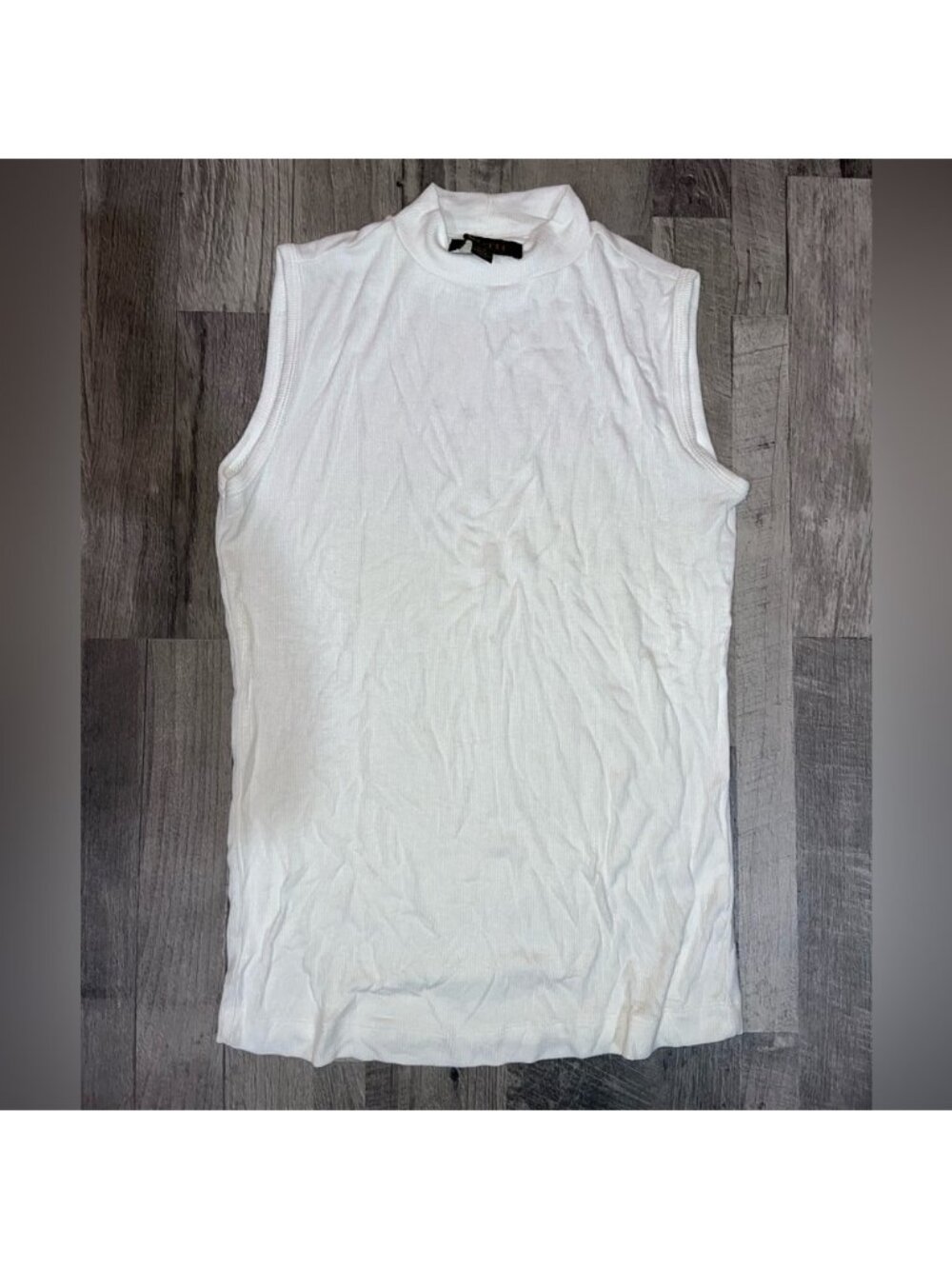 republic White collared tank top - Picture 1 of 2